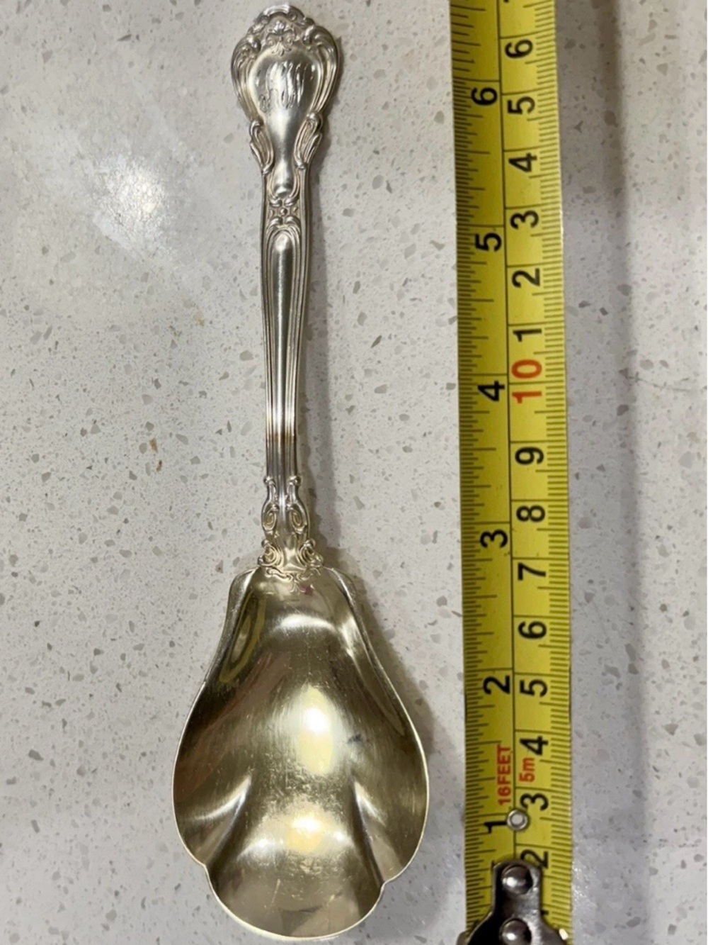 Chantilly by Gotham Antique Collect 1895 Sterling Silver casserole Spoon Piece - Picture 10 of 12